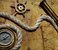 pirate metrics - image of compass and rope