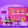 pitch deck slides - woman pitching startup