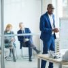 man pitching idea with best pitch deck