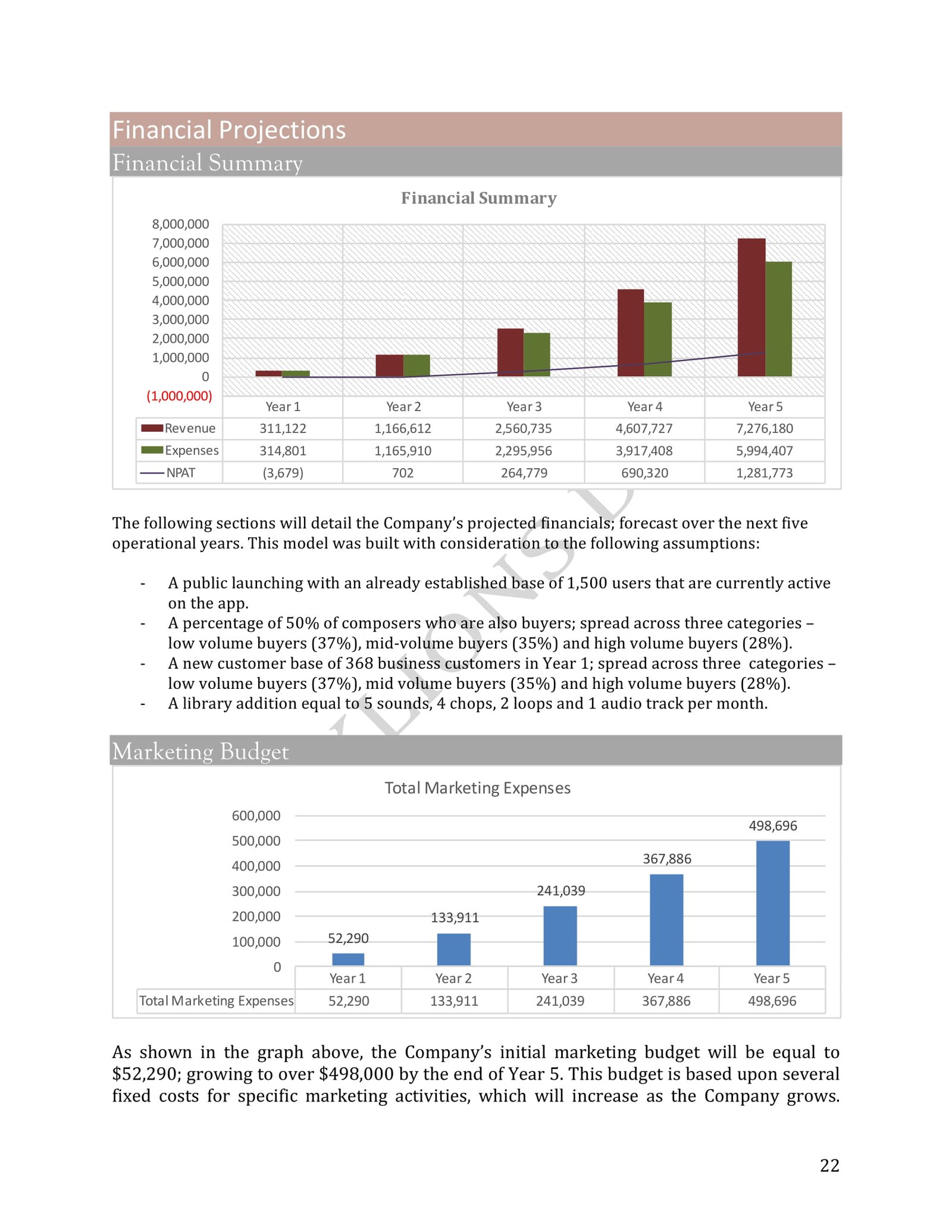 business plan - page 22