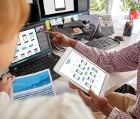 how to design an app - wireframe on ipad