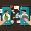 image of two users and a dating app