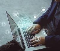 entrepreneur building and launching a tech startup
