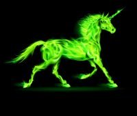 image of green unicorn