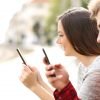 dating app business plan - couple using dating app